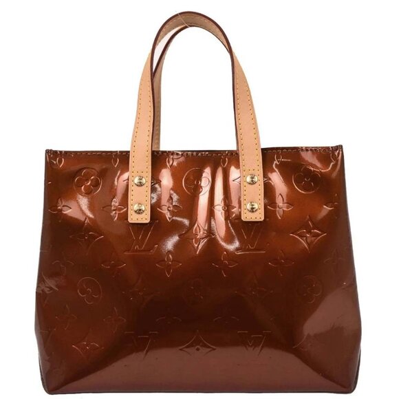 Louis Vuitton Bronze Vernis Reade PM Tote Handbag - Picture 1 of 10